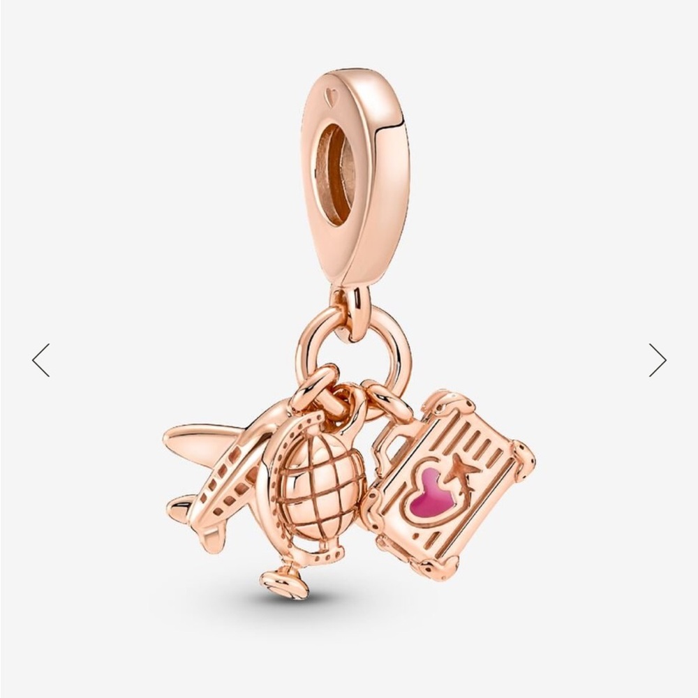 Pandora Rose Gold Travel Charm